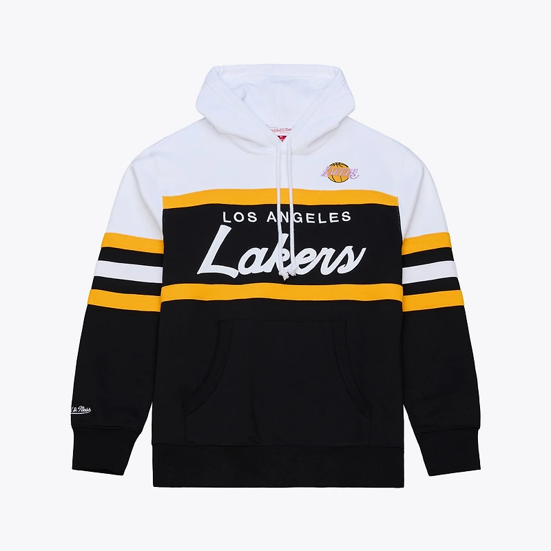 Men's Mitchell & Ness  Black Los Angeles Lakers Head Coach Hoodie