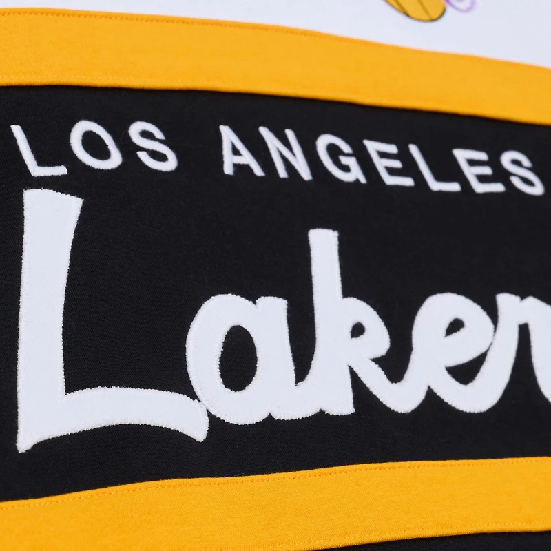 Men's Mitchell & Ness  Black Los Angeles Lakers Head Coach Hoodie