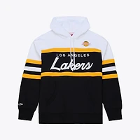 Men's Mitchell & Ness  Black Los Angeles Lakers Head Coach Hoodie