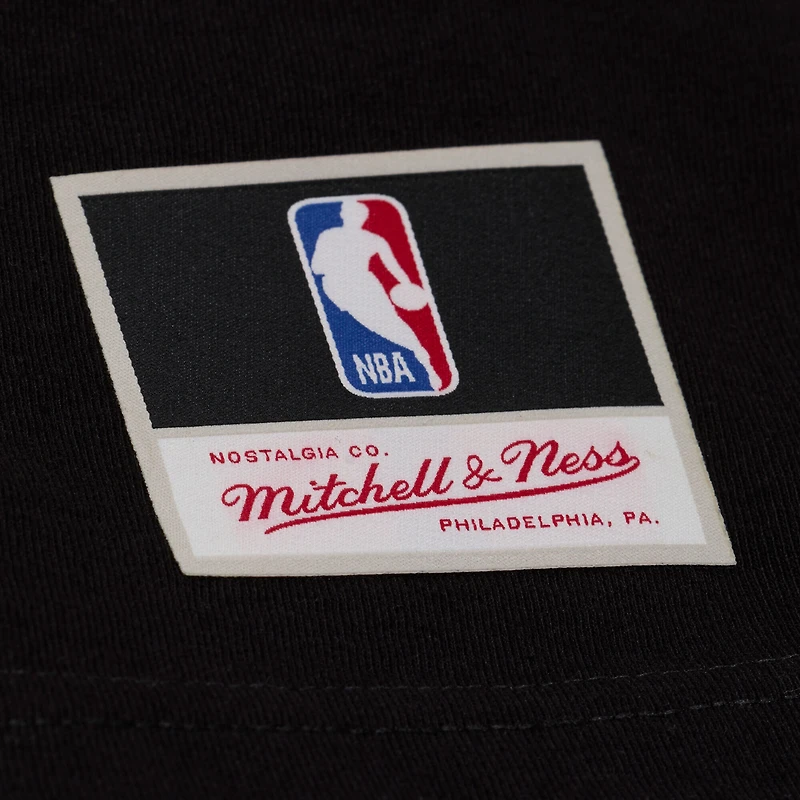 Men's Mitchell & Ness Black Los Angeles Lakers Lightning Swish T-Shirt