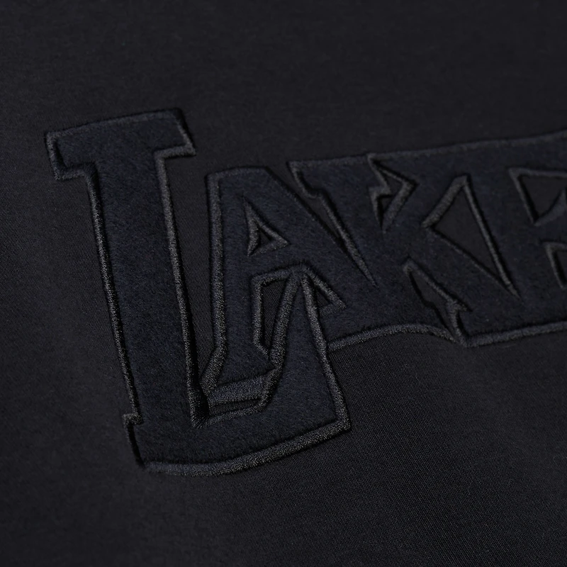 Sweat-shirt polaire noir Mitchell & Ness Los Angeles Lakers Phantom pour homme