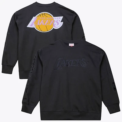 Sweat-shirt polaire noir Mitchell & Ness Los Angeles Lakers Phantom pour homme