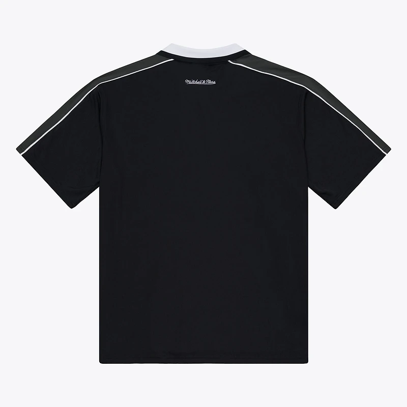 Polo Mitchell & Ness noir pour homme, Los Angeles Lakers
