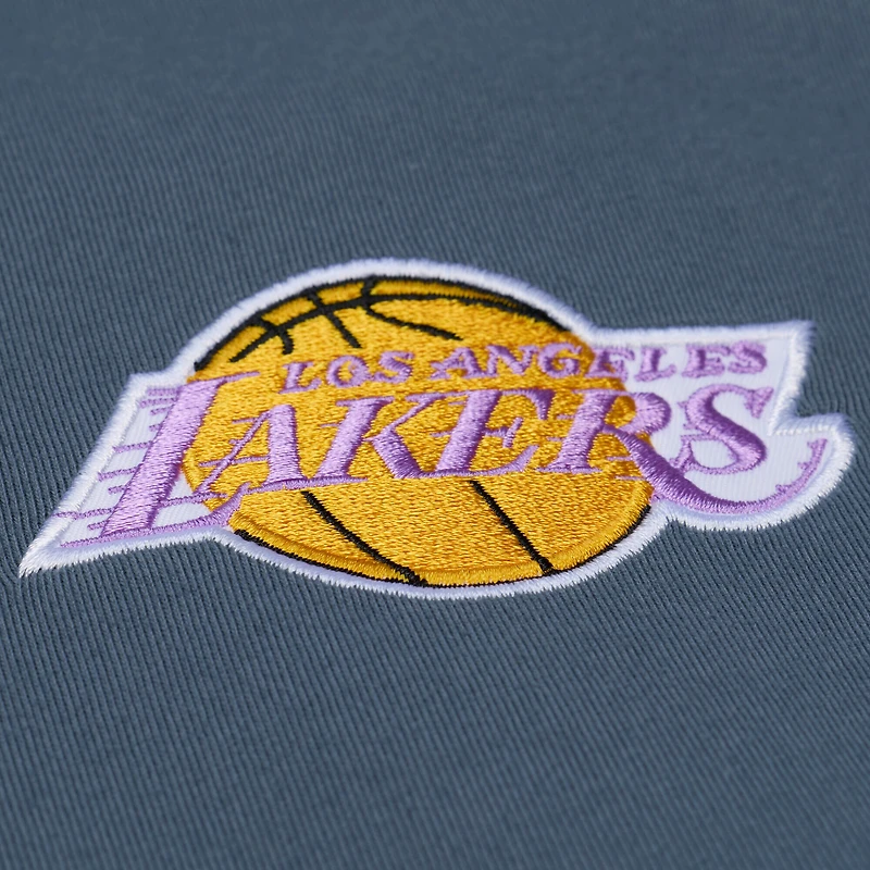 T-shirt Mitchell & Ness bleu Los Angeles Lakers Thunderstorm pour homme