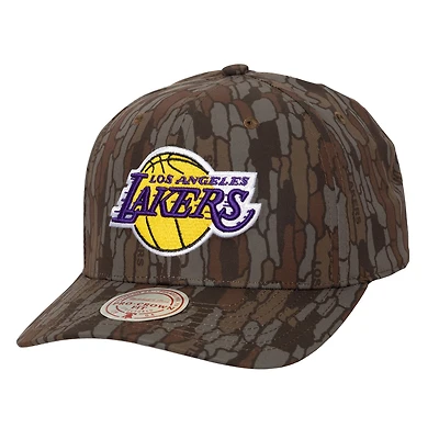 Men's Mitchell & Ness  Camo Los Angeles Lakers Hidden Pro-Crown Adjustable Hat