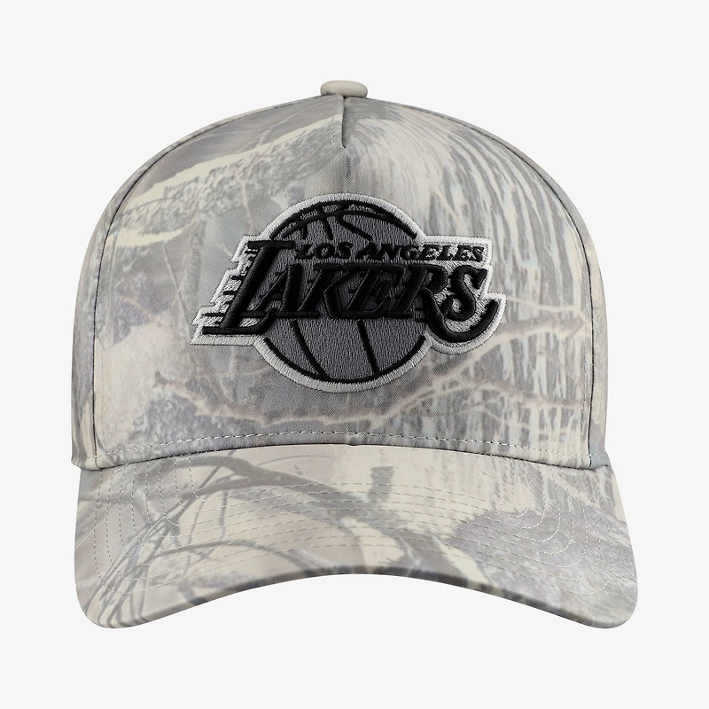 Men's Mitchell & Ness Camo Los Angeles Lakers Perfect Pro Adjustable Hat