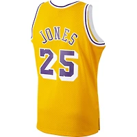 Maillot Mitchell & Ness Ed Jones Gold Los Angeles Lakers 1994/95 Hardwood Classics Swingman pour hommes