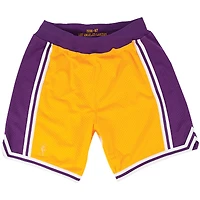Men's Mitchell & Ness Gold Los Angeles Lakers 1996/97 Hardwood Classics Authentic - Shorts