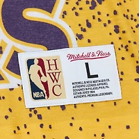 T-shirt doré Mitchell & Ness pour hommes des Los Angeles Lakers Hardwood Classics 3X NBA Champions Champ City