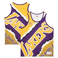 Débardeur Mitchell & Ness Gold Los Angeles Lakers Jumbotron 2.0 pour homme, sublimé