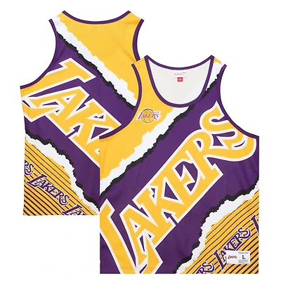 Débardeur Mitchell & Ness Gold Los Angeles Lakers Jumbotron 2.0 pour homme, sublimé