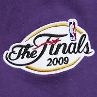 Sweat-shirt à capuche gris chiné pour homme Mitchell & Ness Los Angeles Lakers Hardwood Classics All Over 4.0