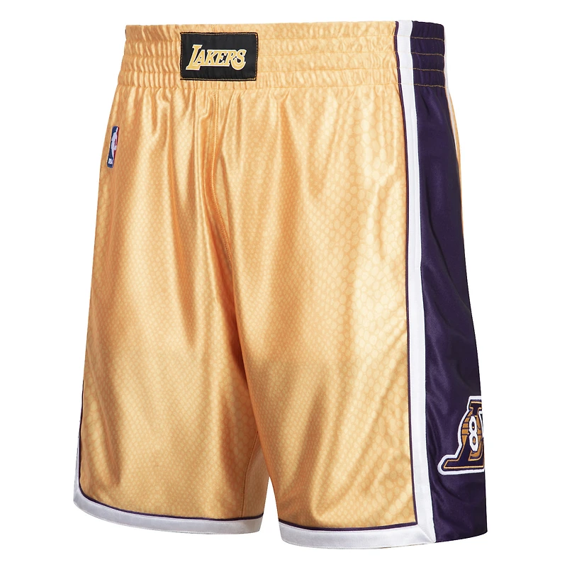 Men's Mitchell & Ness Kobe Bryant Gold/Purple Los Angeles Lakers Authentic Reversible Shorts