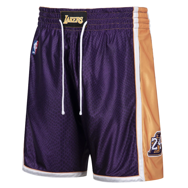 Men's Mitchell & Ness Kobe Bryant Gold/Purple Los Angeles Lakers Authentic Reversible Shorts