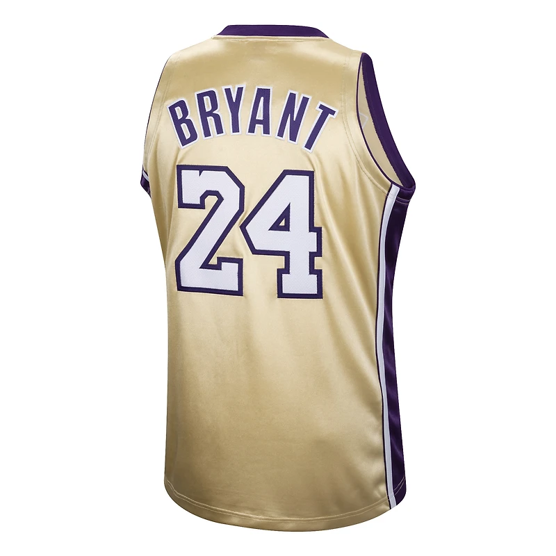 Men's Mitchell & Ness Kobe Bryant Gold Los Angeles Lakers Hall of Fame Class 2020 #24 Authentic Hardwood Classics Jersey