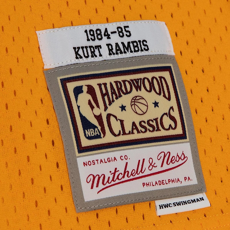 Maillot Swingman Los Angeles Lakers 1984/85 Mitchell & Ness Kurt Rambis or pour homme