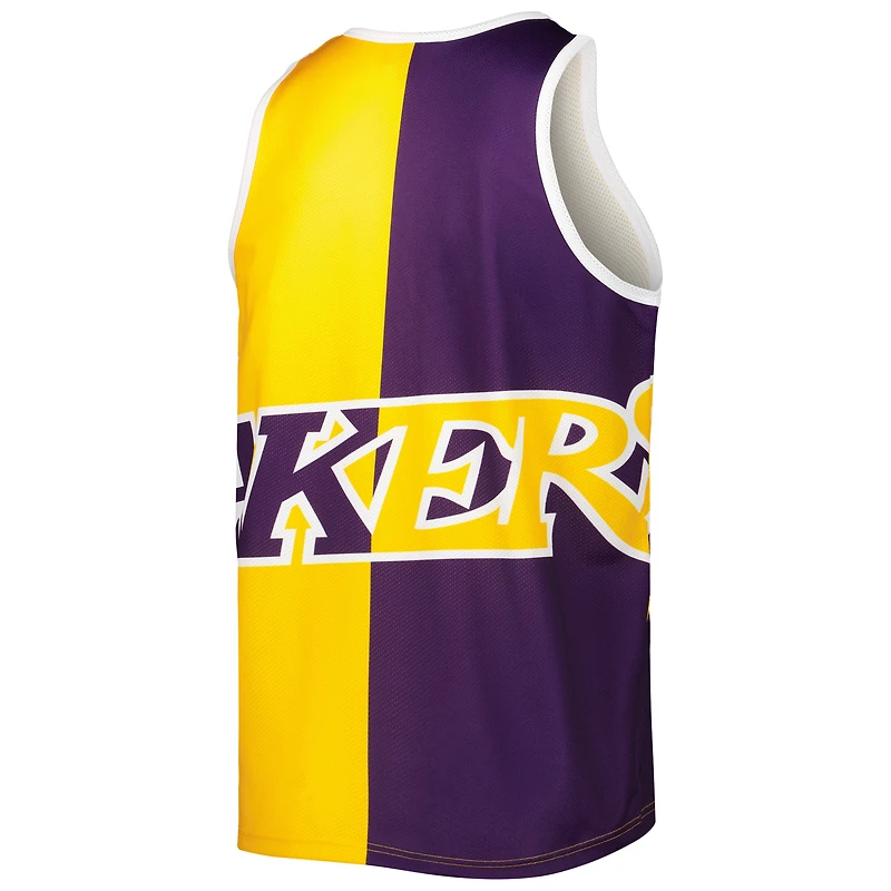 Débardeur pour homme Mitchell & Ness Magic Johnson violet/doré Los Angeles Lakers Sublimated Player