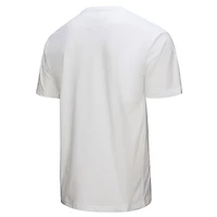 T-shirt blanc pour homme Mitchell & Ness Magic Johnson des Los Angeles Lakers Hardwood Classics Chalked Up