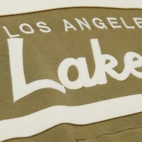 Sweat à capuche Mitchell & Ness olive/noir pour homme, entraîneur-chef des Los Angeles Lakers, double embrayage