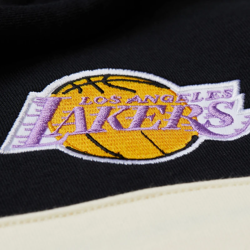 Sweat à capuche Mitchell & Ness olive/noir pour homme, entraîneur-chef des Los Angeles Lakers, double embrayage