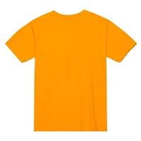 T-shirt pour homme Mitchell & Ness Orange Los Angeles Lakers Hardwood Classics Slap