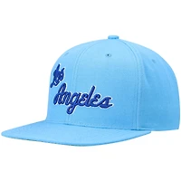 Men's Mitchell & Ness Powder Blue Los Angeles Lakers Hardwood Classics Team Ground 2.0 Snapback Hat
