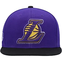 Casquette Snapback Los Angeles Lakers Side Core 2.0 violet/noir Mitchell & Ness pour hommes