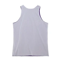 Men's Mitchell & Ness Purple/White Los Angeles Lakers Hardwood Classics Reversible Mesh Practice Jersey
