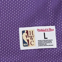 Men's Mitchell & Ness Purple/White Los Angeles Lakers Hardwood Classics Reversible Mesh Practice Jersey