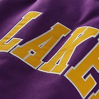 Veste universitaire Mitchell & Ness violette pour homme des Los Angeles Lakers, grande taille, Hardwood Classics, à boutons-pression