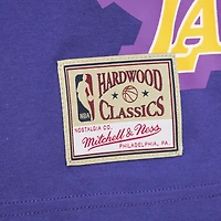 T-shirt Mitchell & Ness violet Los Angeles Lakers Hardwood Classics Logo Blast pour homme