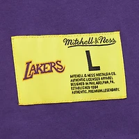 T-shirt Mitchell & Ness violet pour homme Los Angeles Lakers Hardwood Classics Neon Nights Premium