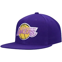 Men's Mitchell & Ness Purple Los Angeles Lakers Hardwood Classics Snapback Hat