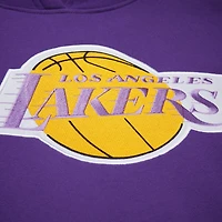 Sweat à capuche en polaire violet Mitchell & Ness Los Angeles Lakers Hardwood Classics Team Origins pour homme