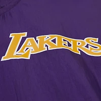 Veste coupe-vent à capuche entièrement zippée Mitchell & Ness violette Los Angeles Lakers Playmaker pour homme