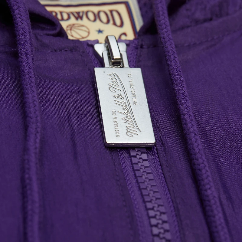 Men's Mitchell & Ness Purple Los Angeles Lakers Playmaker Full-Zip Windbreaker Jacket