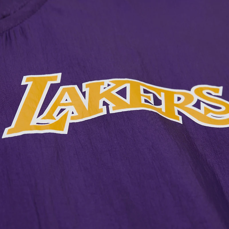 Men's Mitchell & Ness Purple Los Angeles Lakers Playmaker Full-Zip Windbreaker Jacket