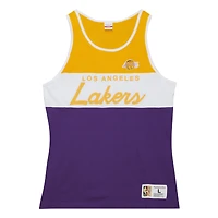 Débardeur violet Mitchell & Ness Los Angeles Lakers Special Script pour hommes