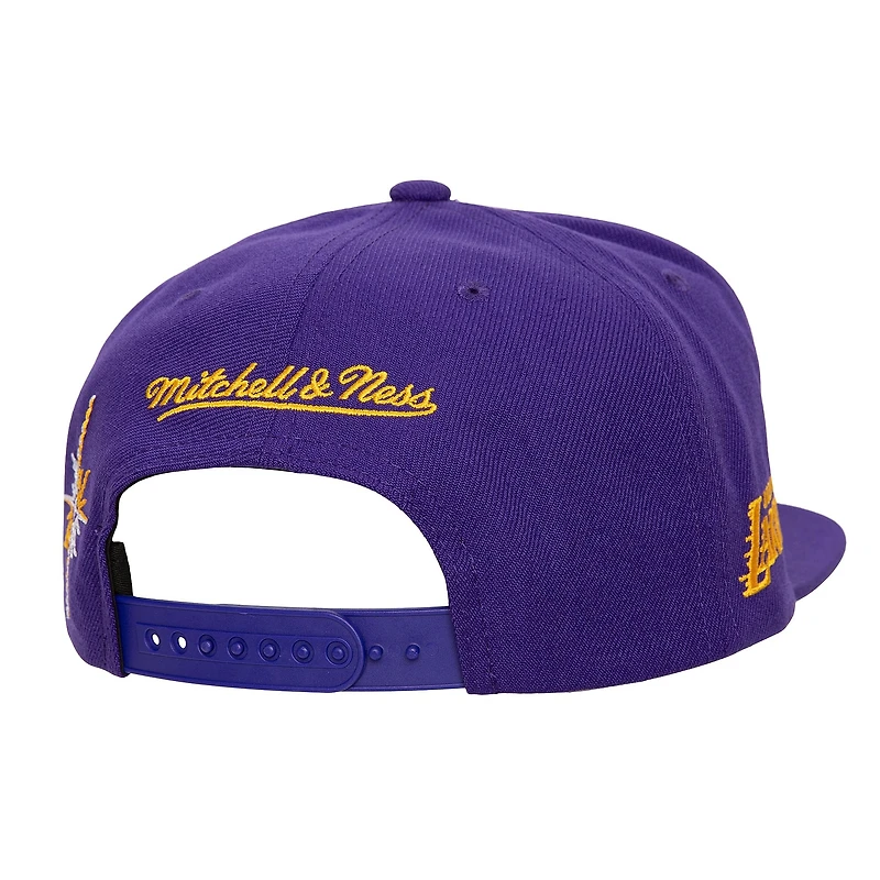 Casquette snapback Starlight violette des Los Angeles Lakers de Mitchell & Ness pour homme