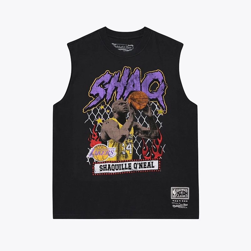 Men's Mitchell & Ness Shaquille O'Neal Black Los Angeles Lakers Best Class Tank Top