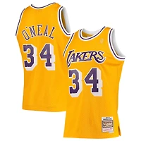 Maillot Swingman Mitchell & Ness Shaquille O'Neal Royal Los Angeles Lakers Hardwood Classics pour hommes