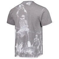 Men's Mitchell & Ness Shaquille O'Neal Heather Gray Los Angeles Lakers Above The Rim T-Shirt