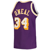 Maillot Swingman Mitchell & Ness Shaquille O'Neal violet Los Angeles Lakers Hardwood Classics pour hommes