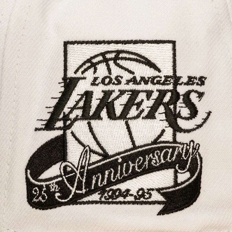 Casquette snapback Mitchell & Ness blanche et noire Los Angeles Lakers In the City Pro pour homme