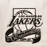 Casquette snapback Mitchell & Ness blanche et noire Los Angeles Lakers In the City Pro pour homme