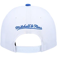 Casquette pour homme Mitchell & Ness Blanc/Bleu poudré Los Angeles Lakers Hardwood Classics Core 2-Tone 2.0 Pro Snapback