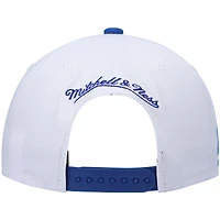 Casquette pour homme Mitchell & Ness Blanc/Royal Los Angeles Lakers Hardwood Classics Snapback