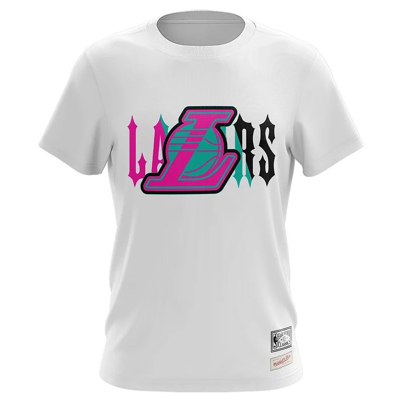 Men's Mitchell & Ness White Los Angeles Lakers A Good Trip T-Shirt