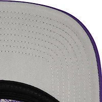 Casquette Snapback de camionneur en mousse sur le devant pour hommes, Mitchell & Ness, Los Angeles Lakers Hardwood Classics Blocker, blanche
