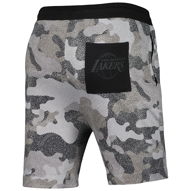 Men's NBA x Hugo Boss Los Angeles Lakers Black Slam Camo Shorts